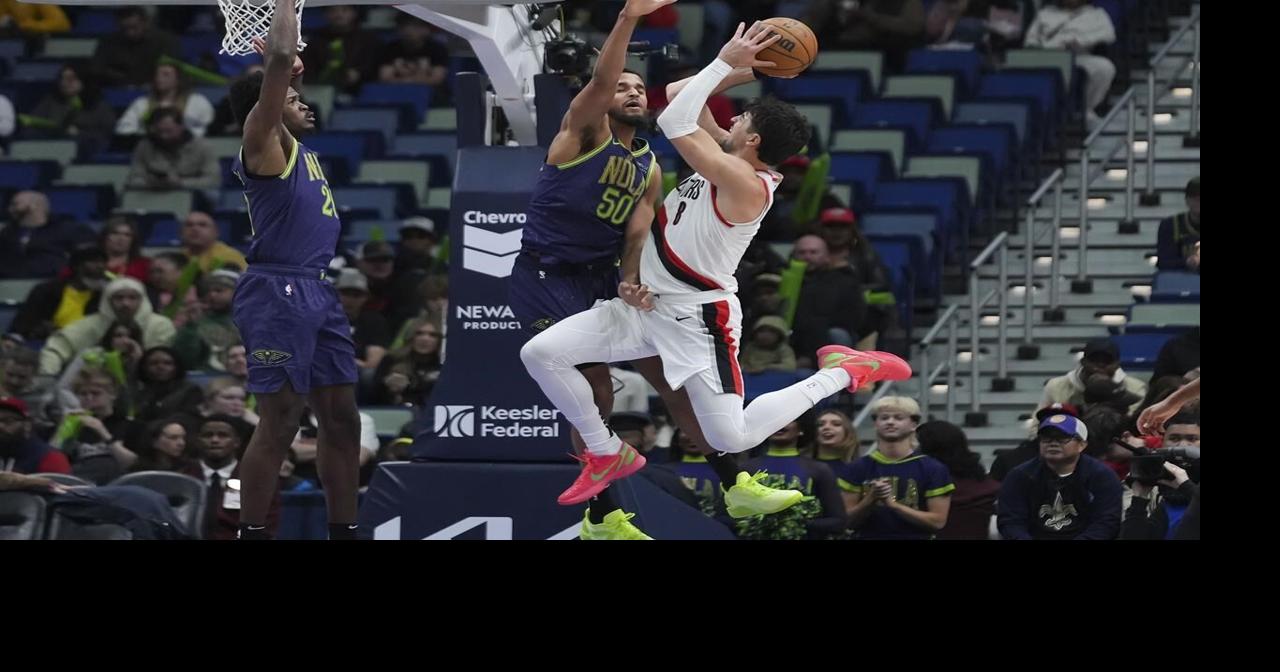 Deni Avdija scores 26 as the Trail Blazers down the Pelicans 119-100