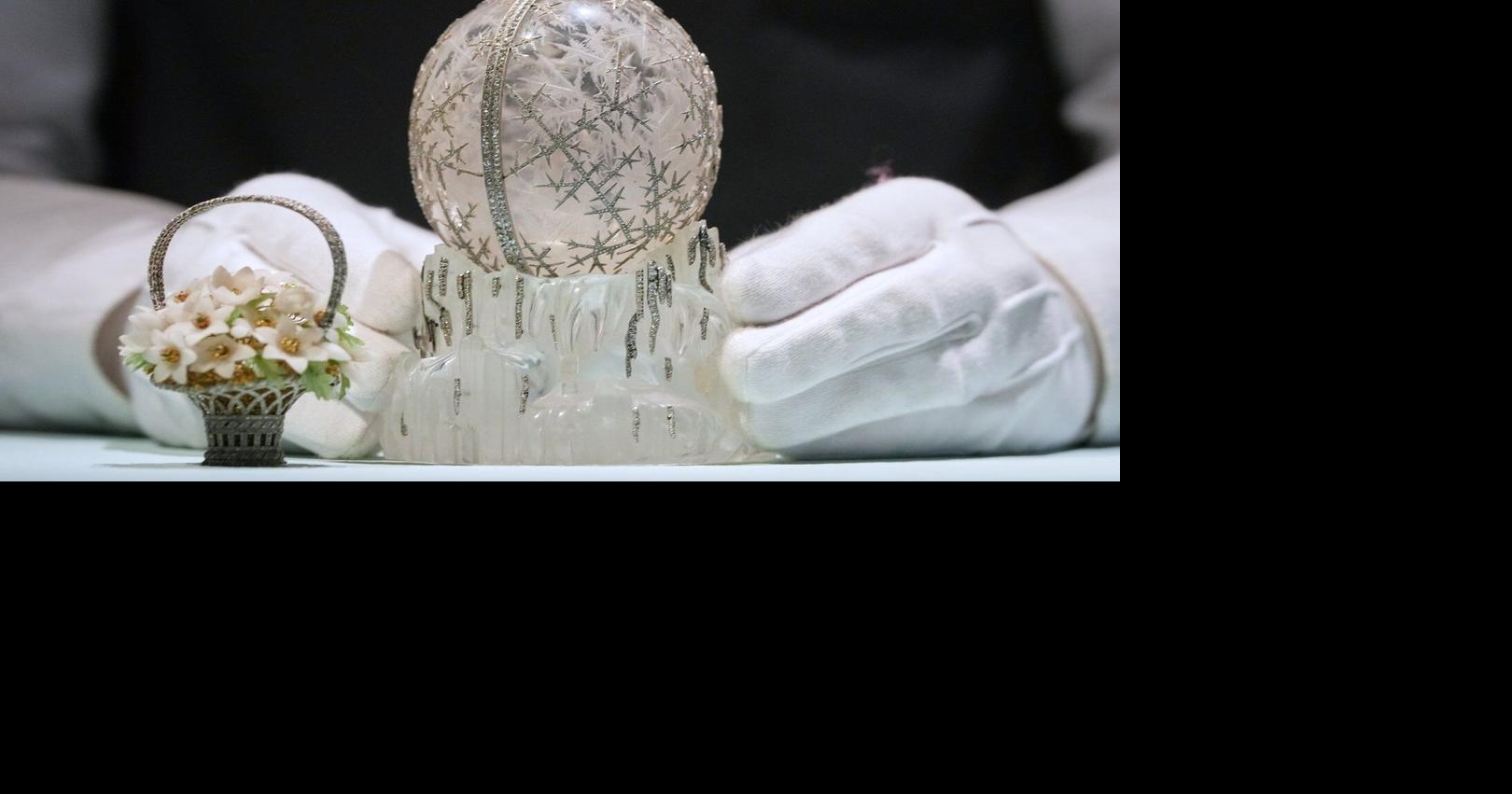 Crystal Fabergé egg crafted for Russian royalty shatters record and sells for $30.2 million