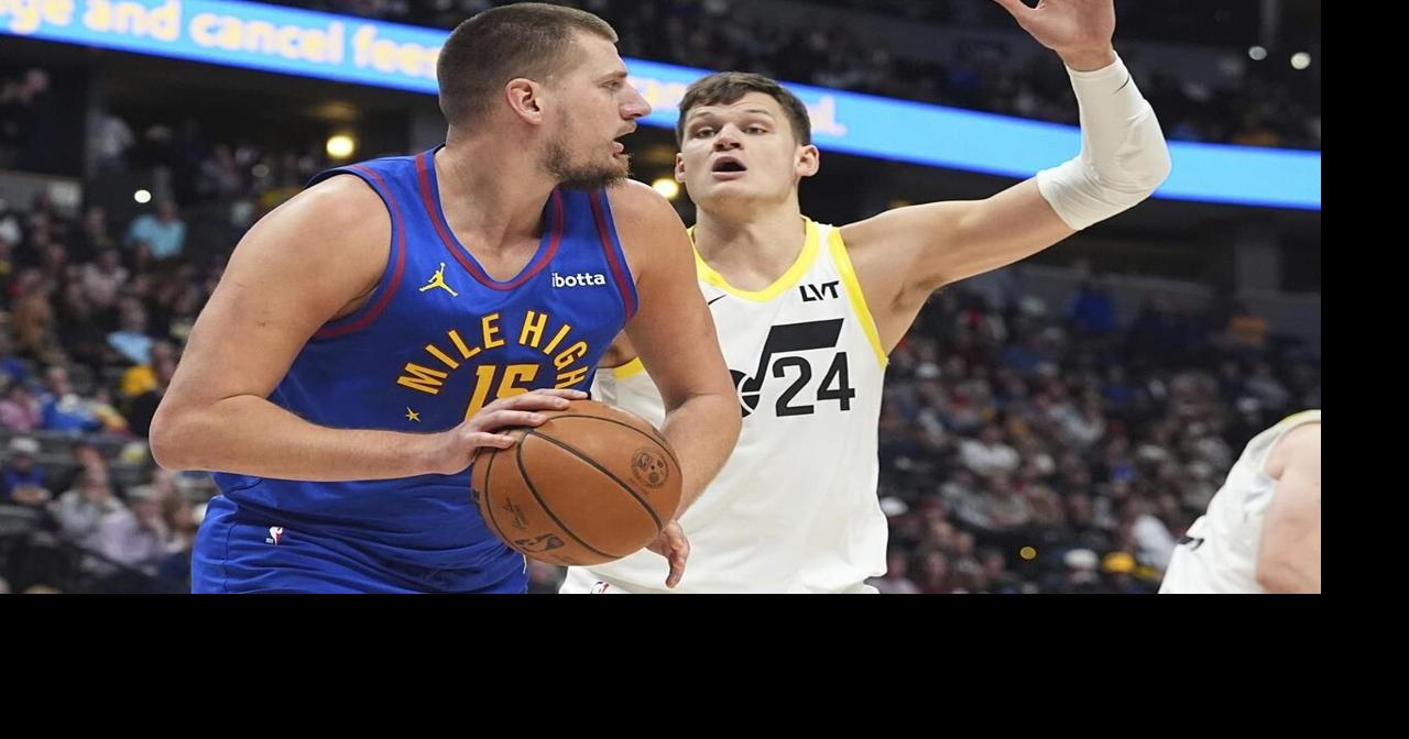 Nikola Jokic scores team-high 27 points, leading the Nuggets past the Jazz 129-103