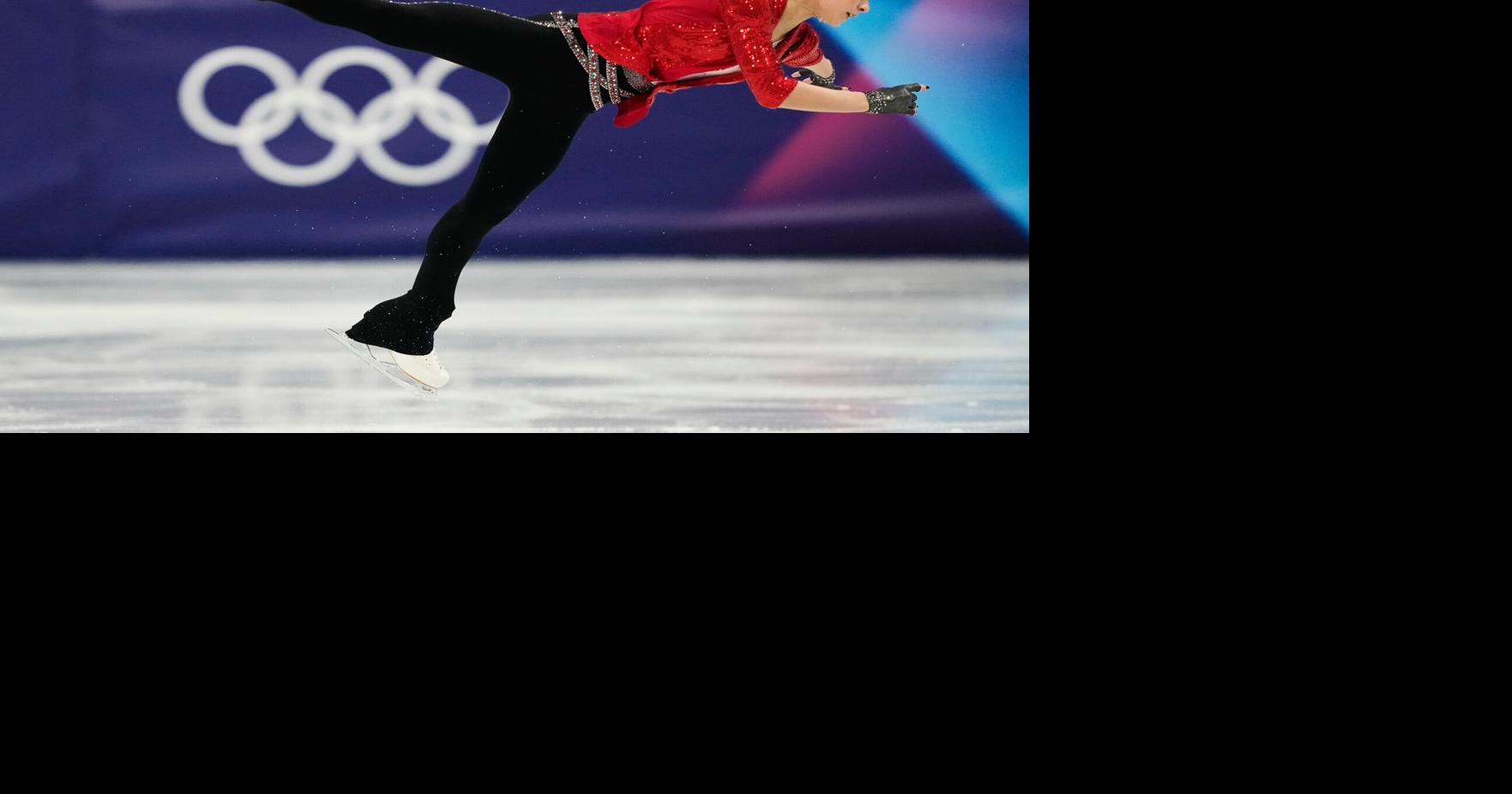 Russian figure skater Adeliia Petrosian contends for an Olympic medal in first major competition