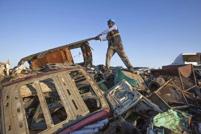 Zimbabwe's scrap metal hunters fight climate change a piece at a time