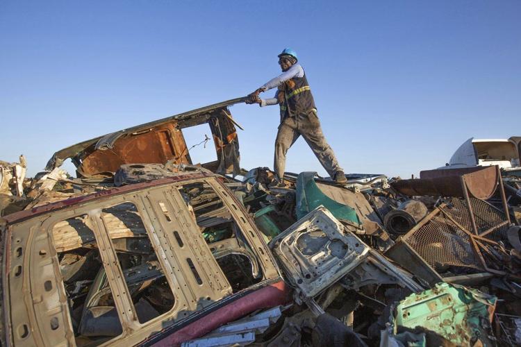 Zimbabwe's scrap metal hunters fight climate change a piece at a time