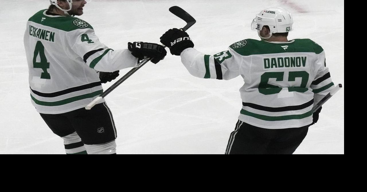 Dadonov and Benn score as Stars beat Utah 2-1 for 3rd straight win