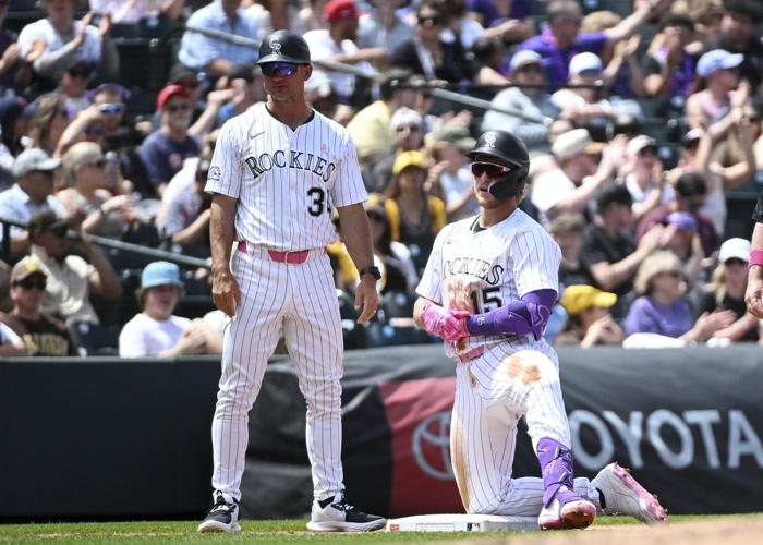 Goodman hits a double, a triple and a HR and has 5 RBIs as Rockies beat Padres 9-3