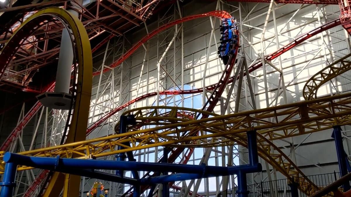 West Edmonton Mall s indoor roller coaster the Mindbender