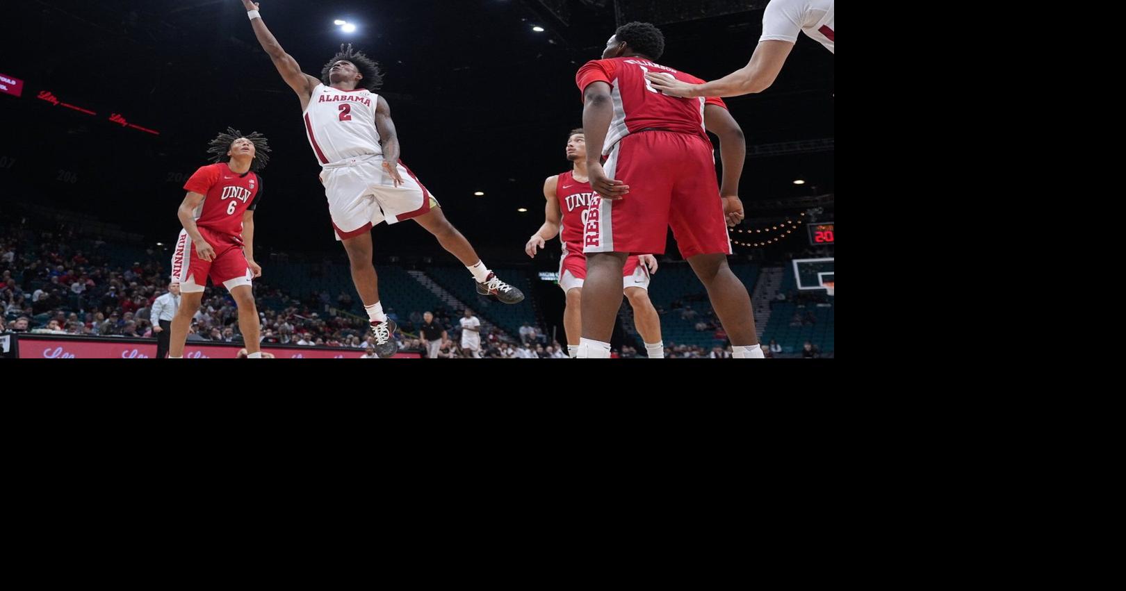 Aden Holloway scores 26 as Alabama routs UNLV 115-76