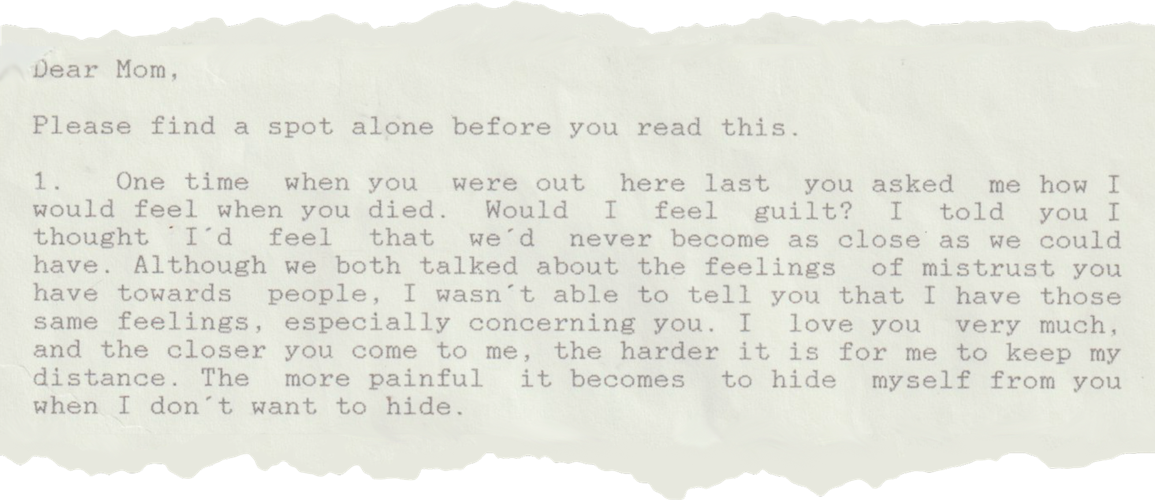 Andrea letter opening