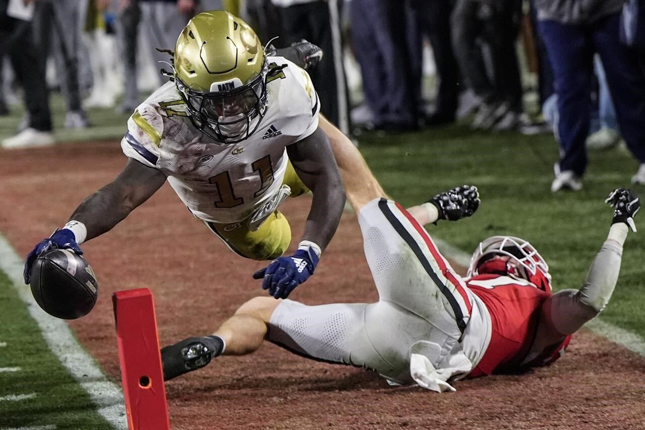 Georgia Tech R&b Epic! No. 6 Georgia rallies to beat Ga Tech 44-42 in 8 overtimes ...