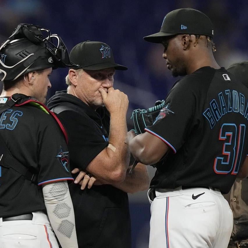 Marlins' Eury Pérez allows 2 runs, strikes out 7 in debut: 20-year-old's  stuff lives up to the hype - The Athletic