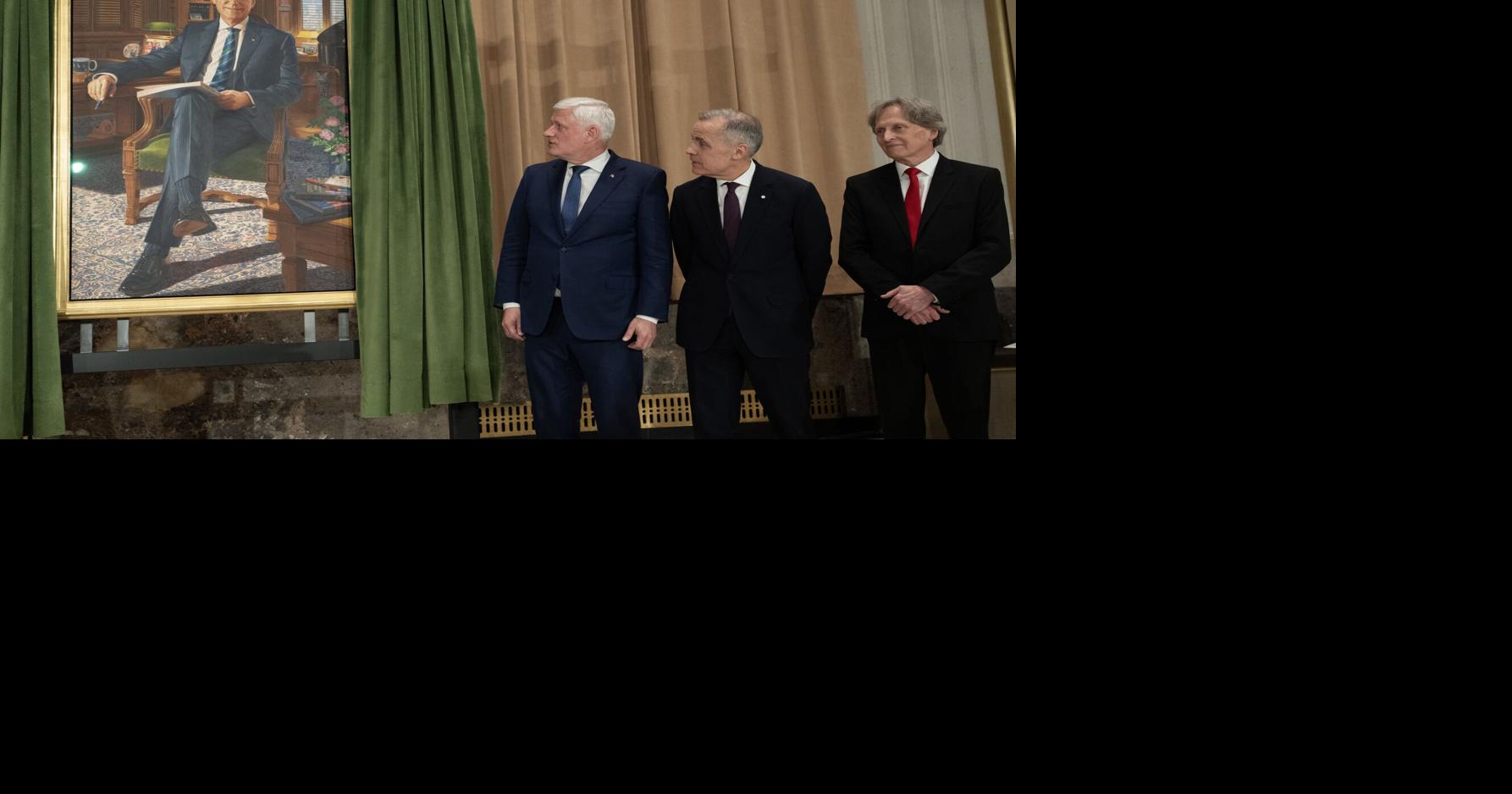 ‘We must preserve Canada’: Stephen Harper calls for unity from Mark Carney, Pierre Poilievre at the unveiling of his official portrait