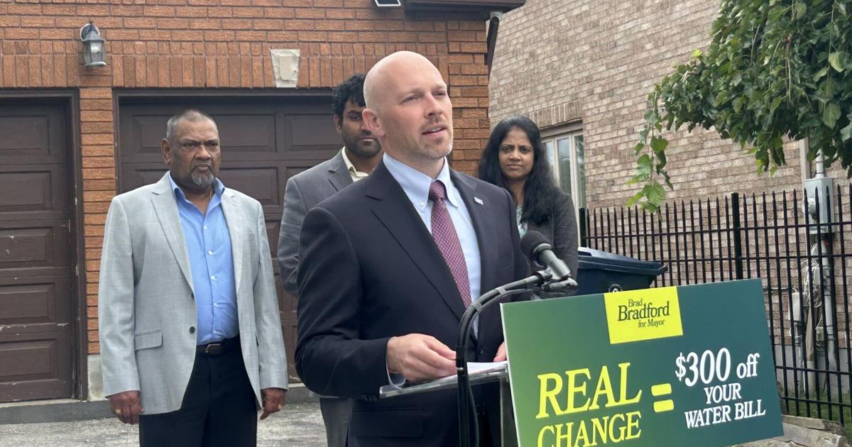 Brad Bradford is promising to cut Toronto water bills. Opponents call it a risky move - Toronto Star