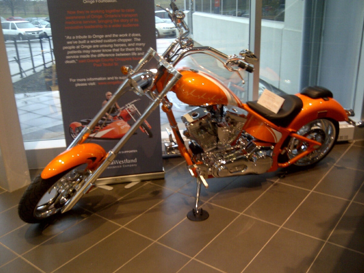 90s ORANGE COUNTRY CHOPPERS バイク ヴィンテージラグ 90s ORANGE COUNTRY CHOPPERS バイク ヴィンテージラグ 最高