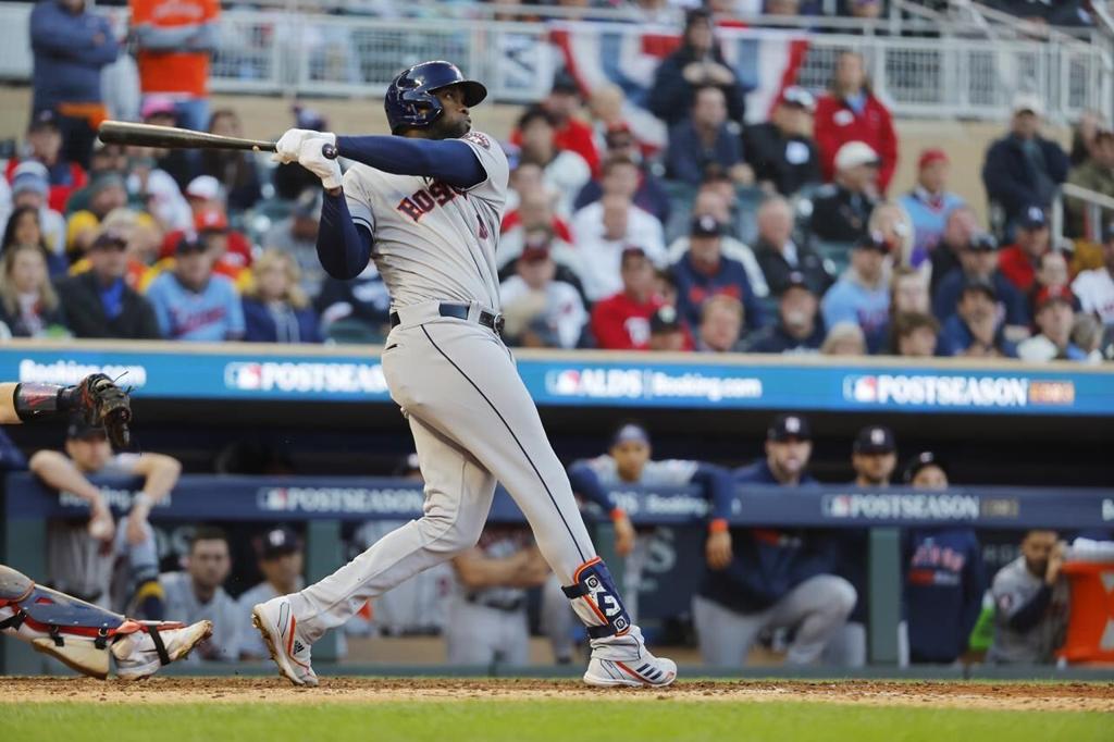 Houston Astros' Chas McCormick after hitting a three-run home run tie the  game during the seventh inning against the Texas Rangers, Monday, July 24,  2023, in Houston. (AP Photo/Kevin M. Cox Stock