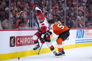 Blake's overtime goal lifts the Hurricanes 3-2 over the Flyers for their second playoff series sweep