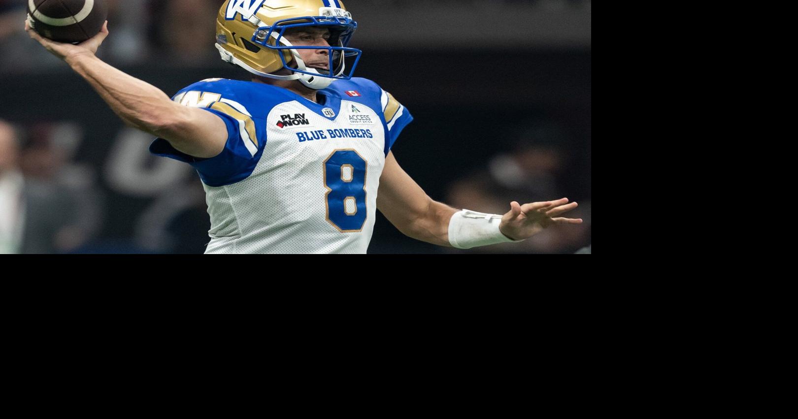 Blue Bombers QB Zach Collaros leaves game against Lions with apparent ...