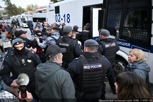 Dozens detained at a rally in Moscow held by Kremlin-friendly Communist Party, party says