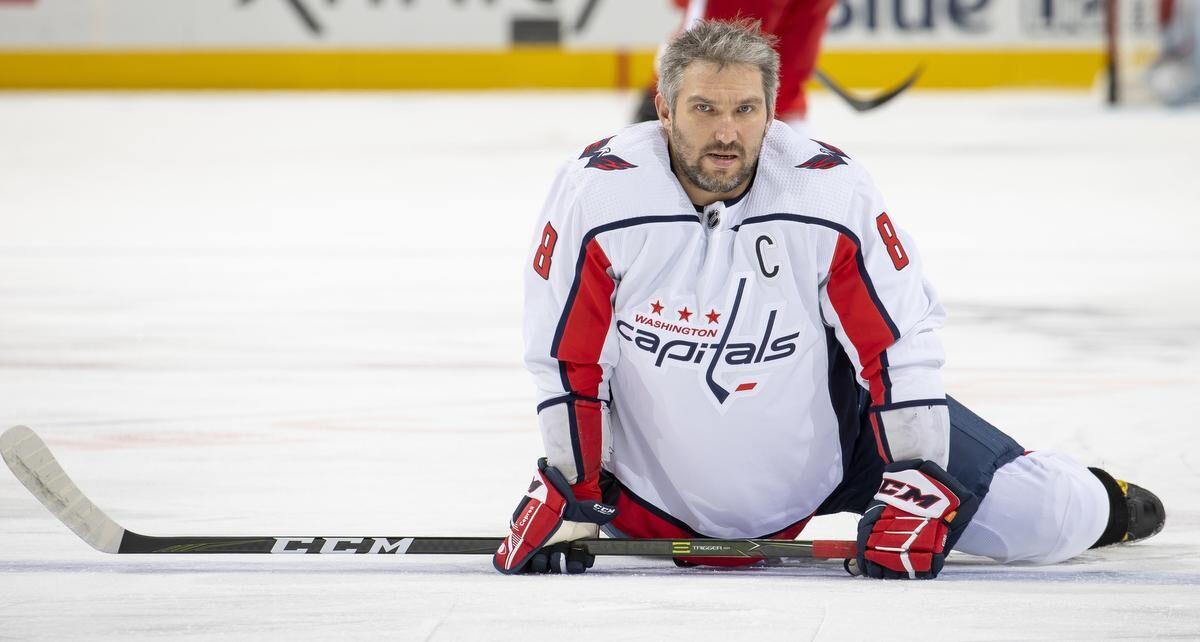 Alex Ovechkin holds stare for music video