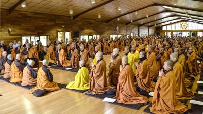 A mindful retreat among the monks