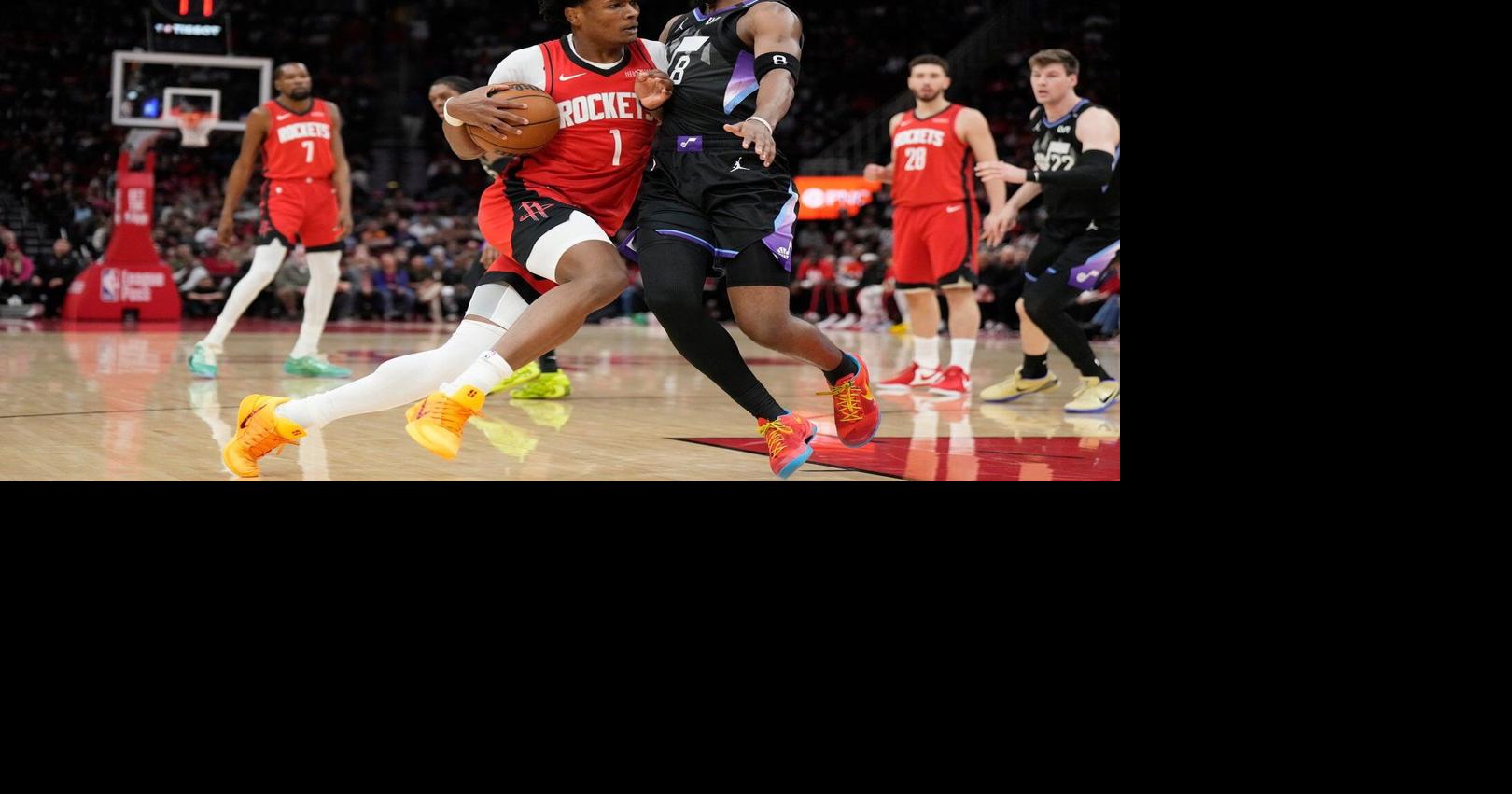 Smith scores 31 points and Thompson adds 20 as Rockets beat the Jazz ...