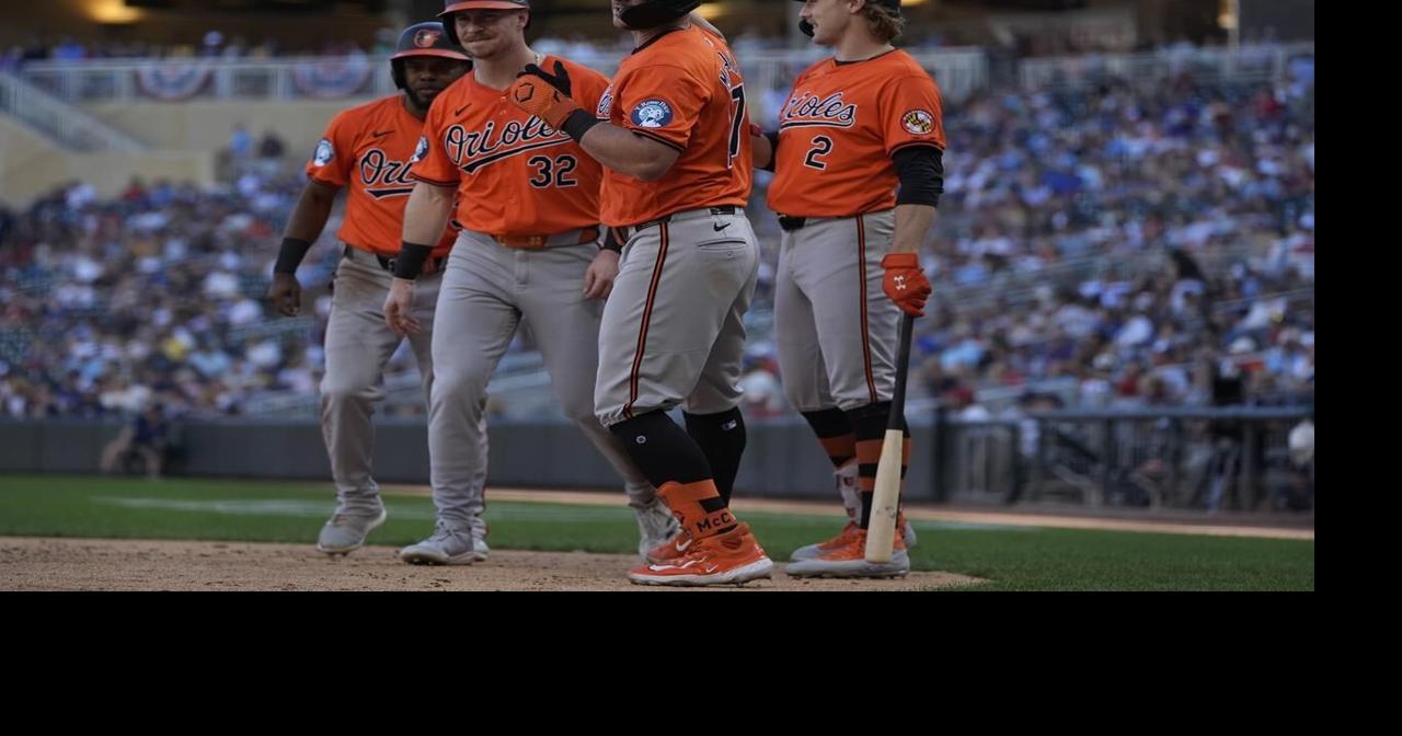 Orioles power into playoffs on HRs by McCann, Kjerstad for 6-2 win to finish sweep of Twins
