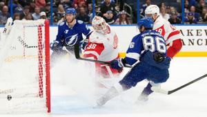 NHL scores: Nikita Kucherov scores 27 seconds into OT to give the Lightning a victory against the Red Wings