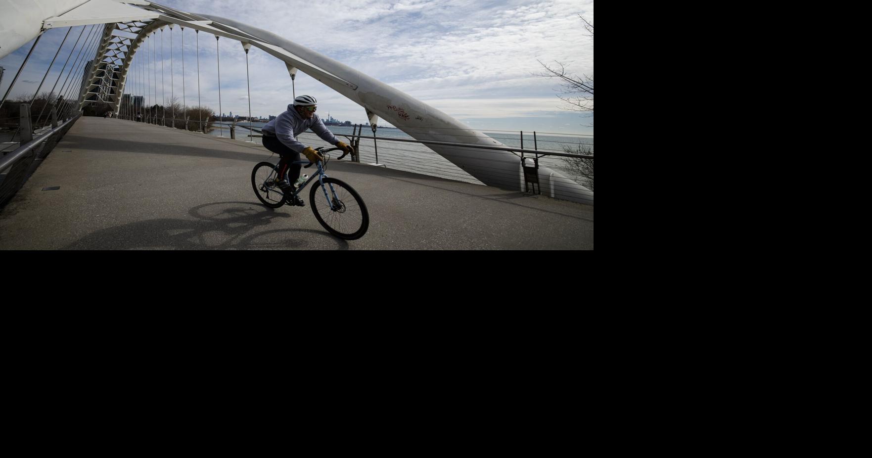 Sunny skies in Toronto before clouds move in for the weekend