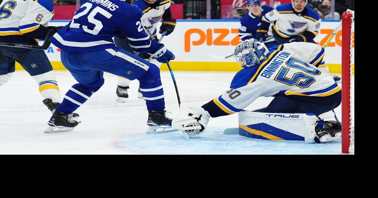 Binnington backstops Blues over Maple Leafs in Woll's return to action