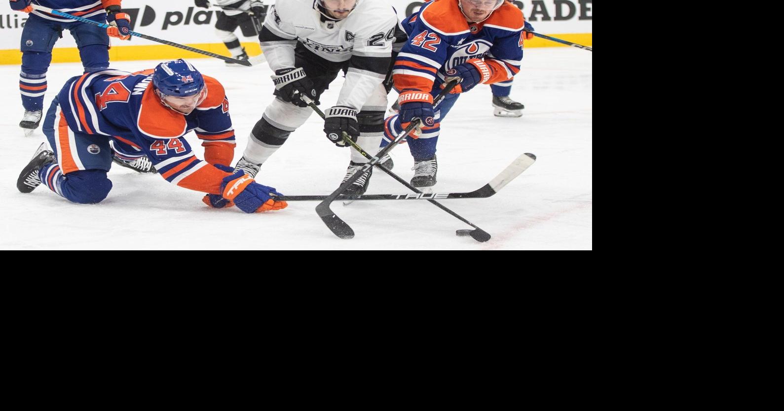 Kings whip depleted Oilers 5-0 in playoff preview