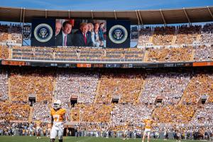 The midterm elections won't keep Trump from college football on Saturday. A hurricane might