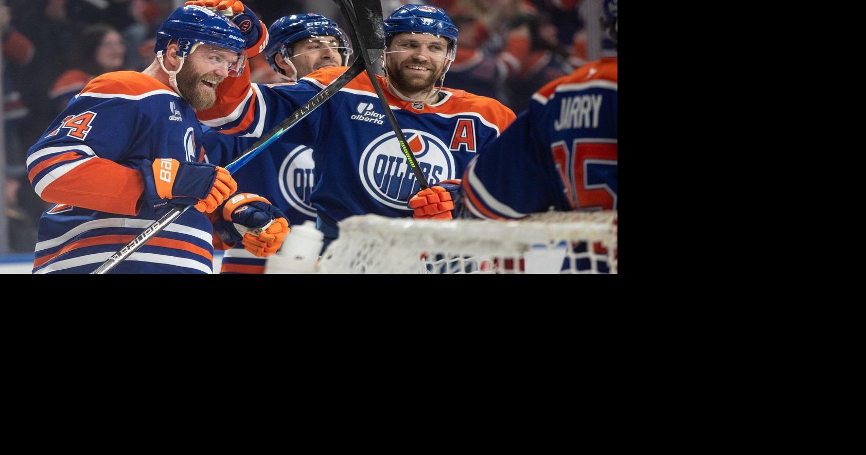 Defenceman Mattias Ekholm scores first hat trick, helps Edmonton Oilers make history