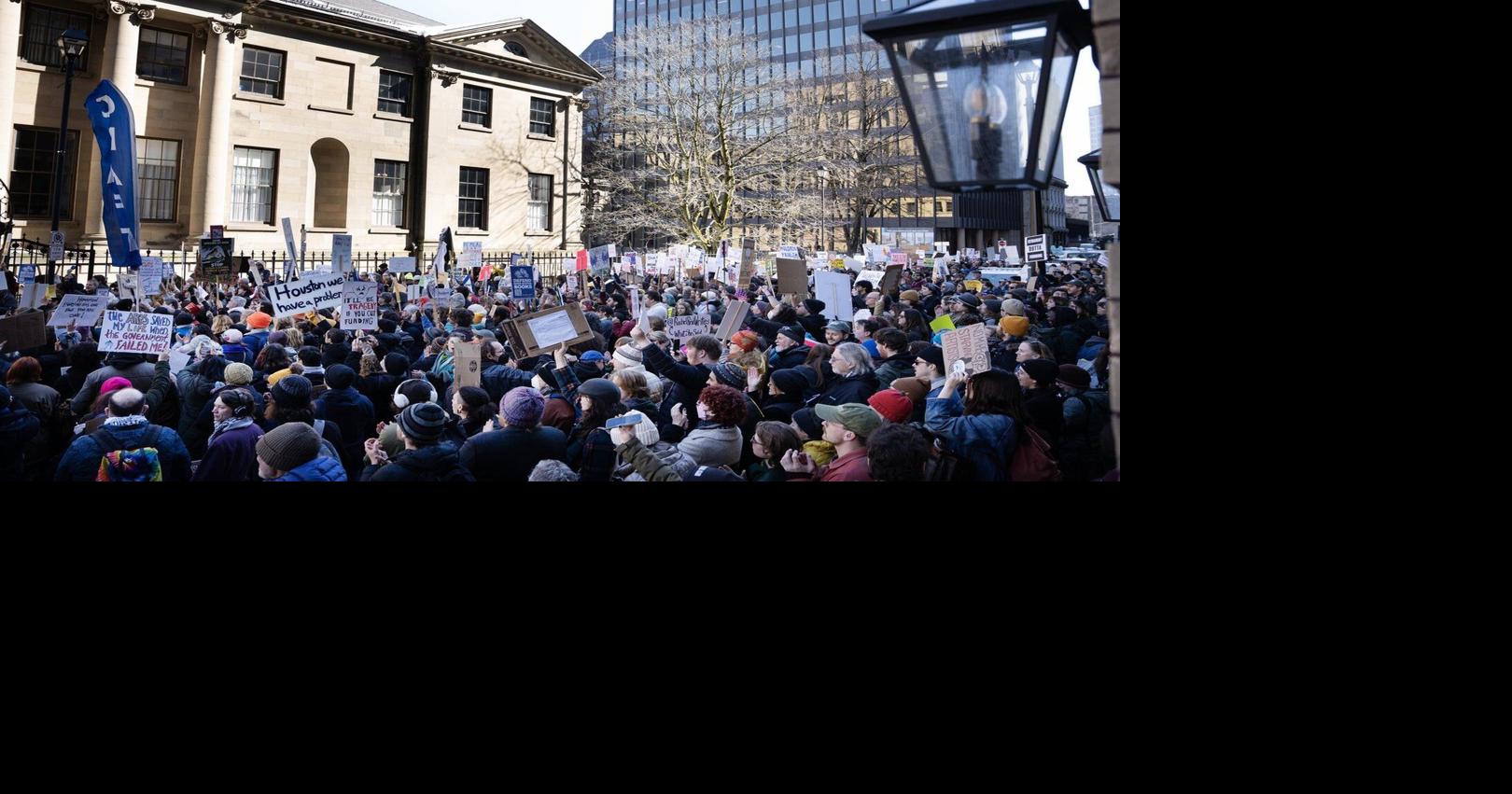 Portion of N.S. legislature closed to public after week of protests, demonstrations