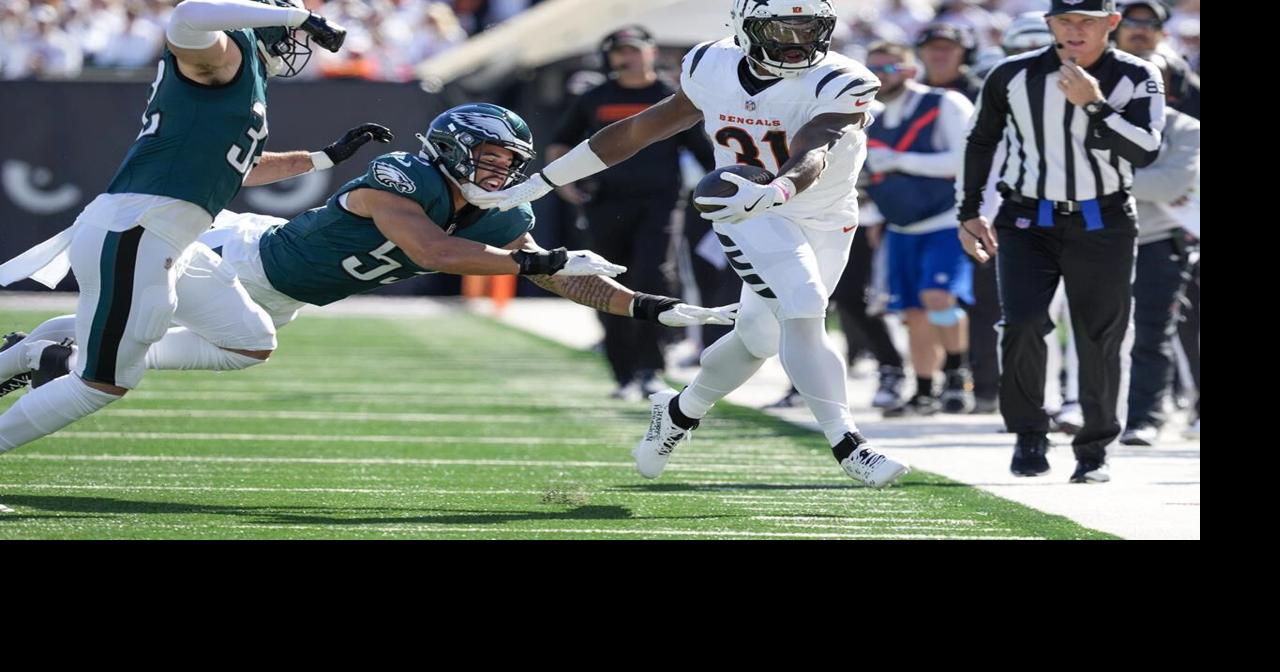 Bengals struggle to run the ball in a 37-17 loss to the Eagles