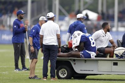 Giants place Bryce Ford-Wheaton on injured reserve after torn Achilles tendon, sign Gunner Olszewski