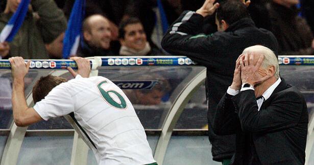 Irish rage over France's handball soccer win