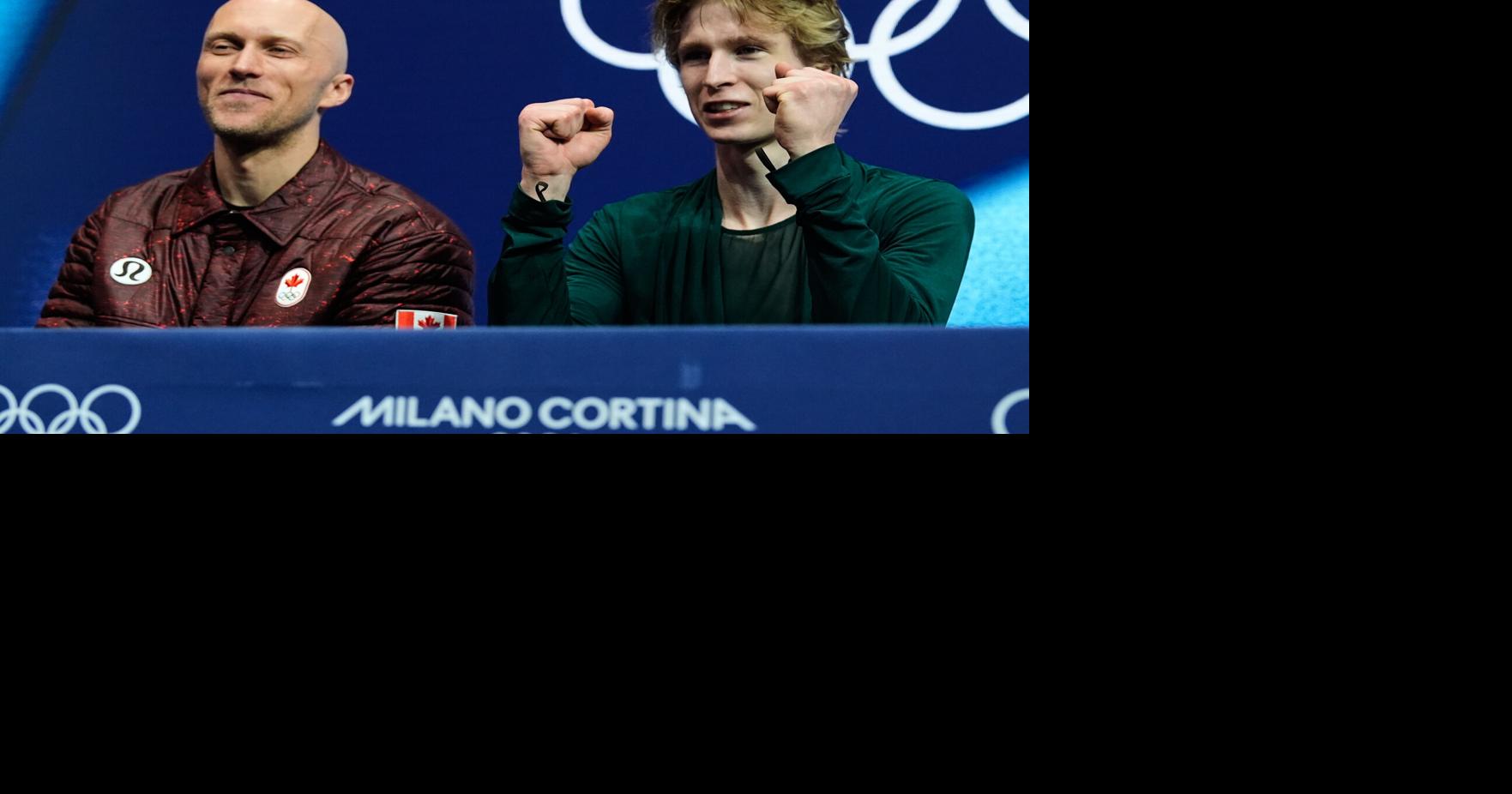 French skating coach grabs spotlight with jacket swaps at Olympics