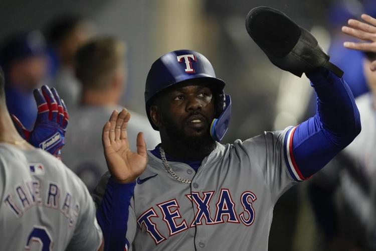 Tx Rangers Score Rangers score four runs in ninth to beat Angels 9-8