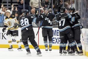 Kesselring scores in OT to lift Utah to 2-1 win over Bruins