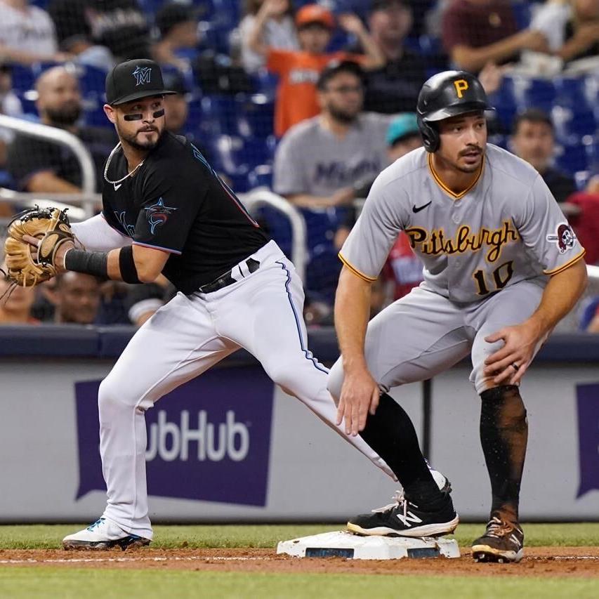 Pirates beat Marlins 6-3, 1 win from 1st sweep of season