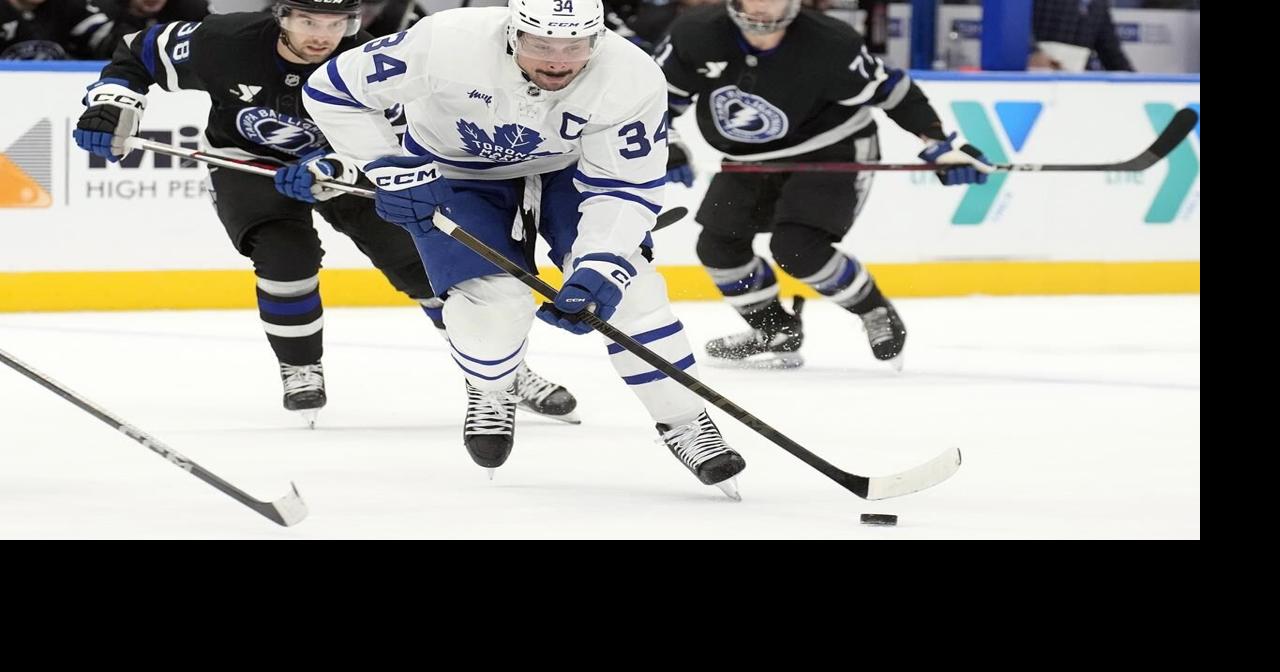 Auston Matthews picks up assist in his return to the lineup as Maple Leafs top Lightning 5-3