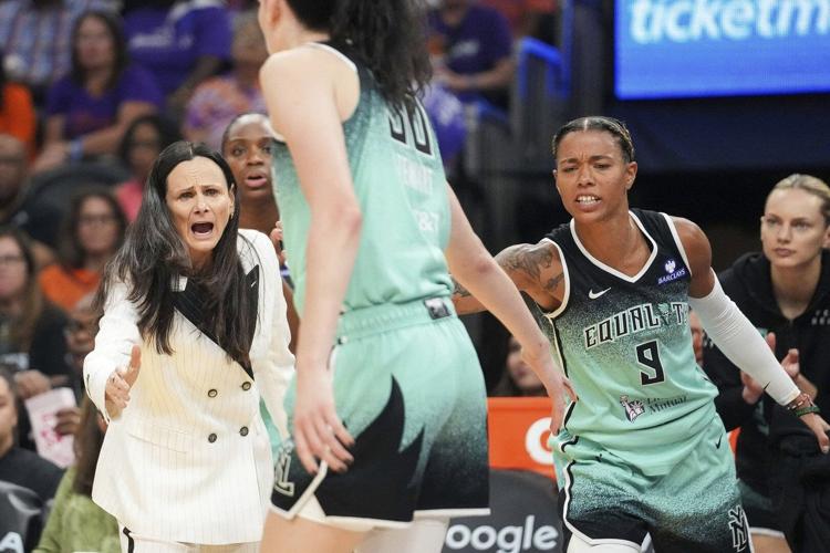 Cloud scores 23, Stewart adds 18 as Liberty beats Mercury 76-69 in OT