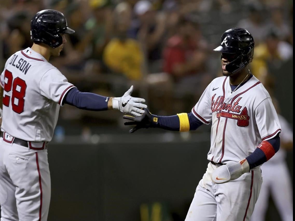 OptaSTATS on X: Matt Olson (40 HR) & Ronald Acuna Jr. (53 SB) are the  3rd pair of teammates in MLB history where one has 40+ HR & the other  has 50+