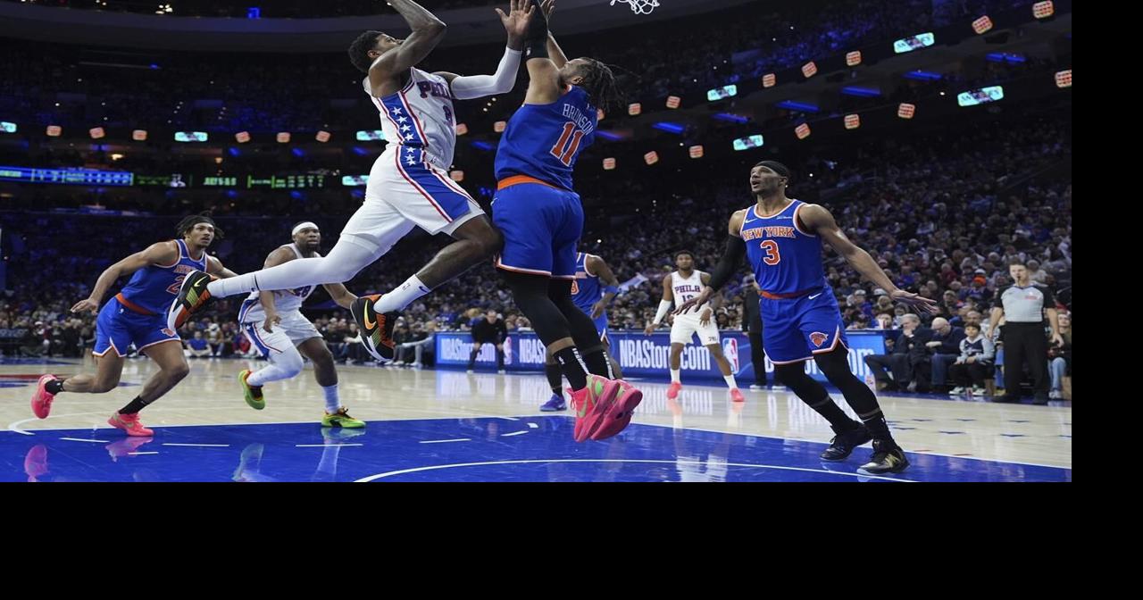 Knicks beat 76ers in OT