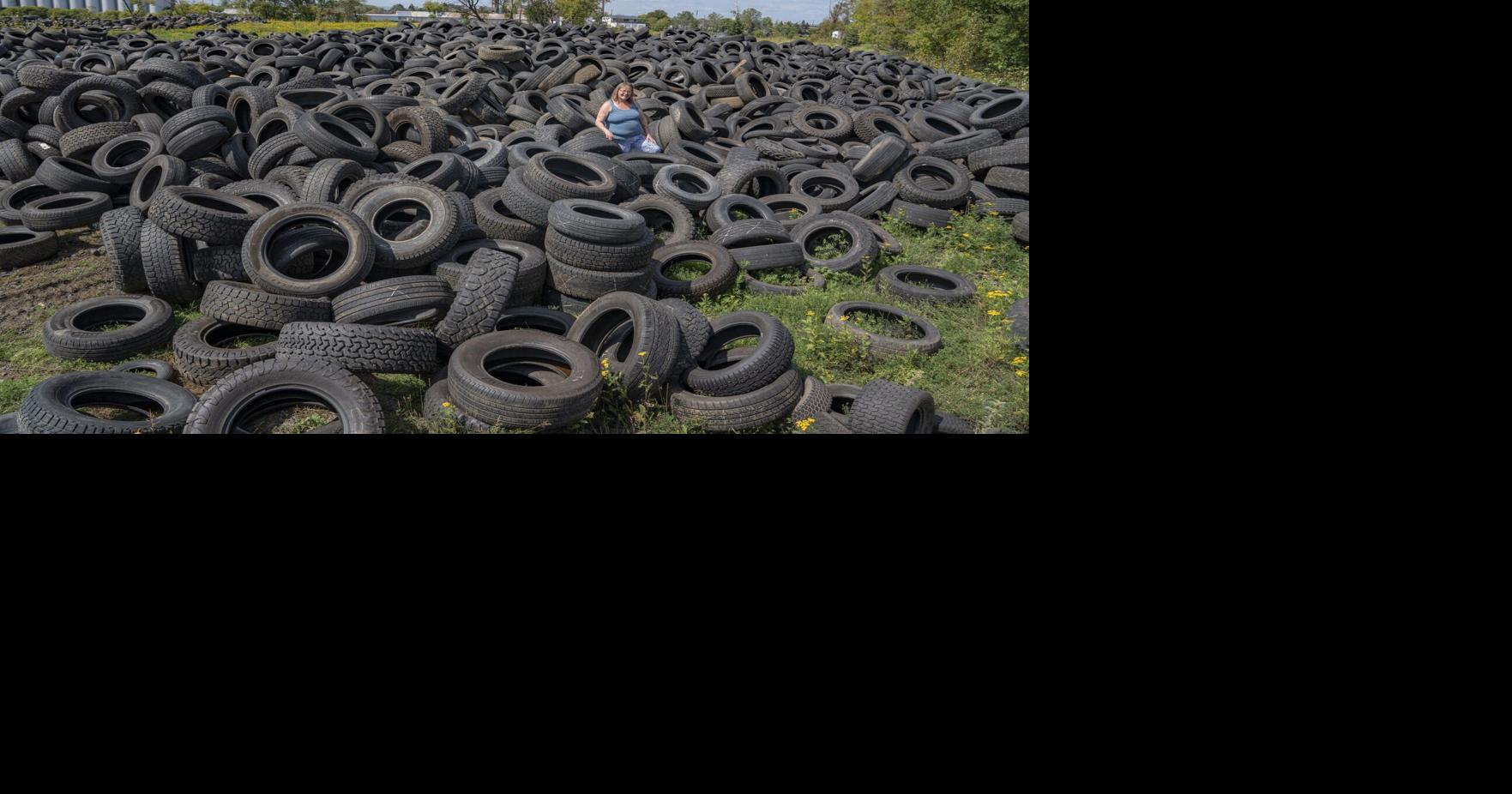 This Thunder Bay used tire hauler fears the worst as her stockpile grows amid cuts to recycling targets