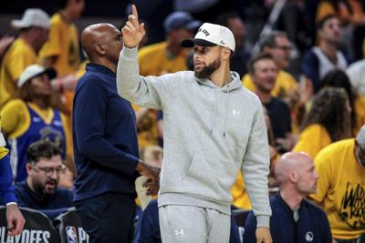 Warriors clear Curry for light on-court work; pre-Game 6 evaluation is next if series is still going