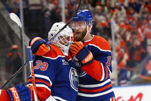 Oilers goaltender Connor Ingram gets job done for Oilers in first career playoff win