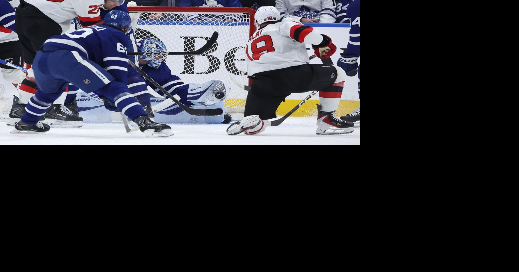 Maple Leafs vs. Devils: A pledge and a red-hot Joseph Woll outweigh rash of new injuries