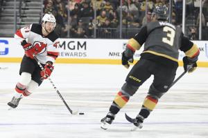Stone and Hanifin score in the 3rd period as the Golden Knights beat the Devils 2-0