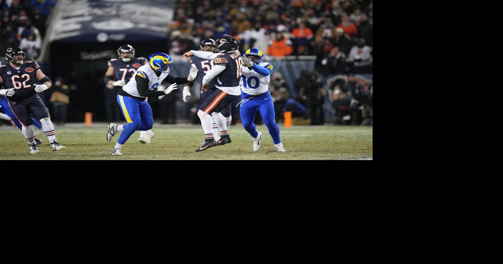 Caleb Williams’ ‘ridiculous’ TD pass draws raves from his coach and teammates after Bears’ loss