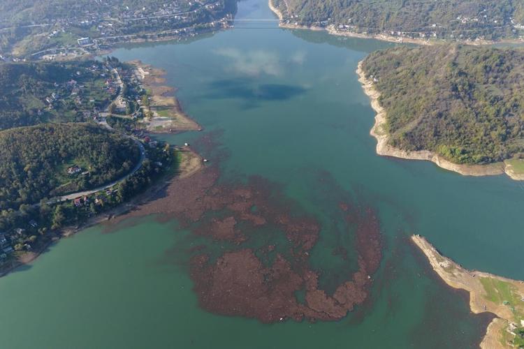 Residents and activists in central Bosnia clean up a lake after massive