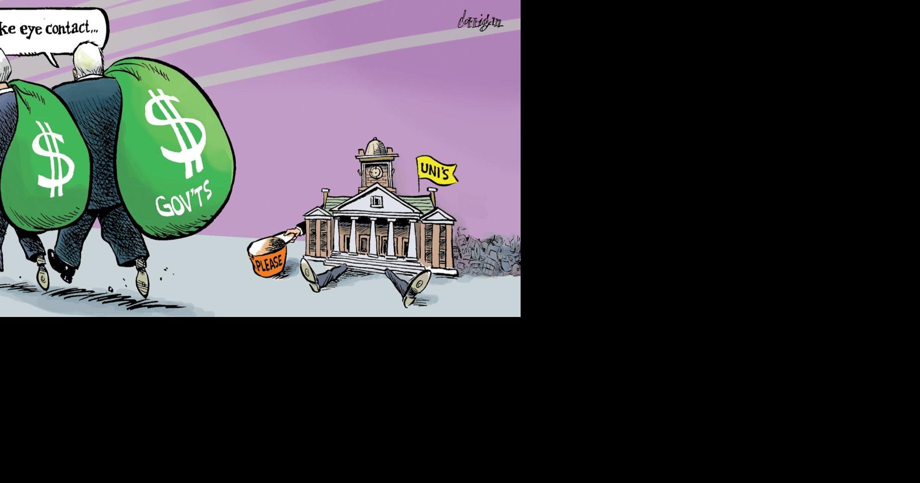 Patrick Corrigan: Universities reduced to begging